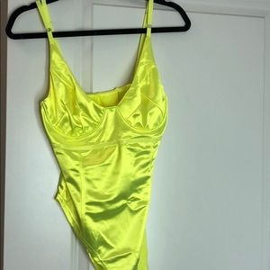 Yellow bodysuit